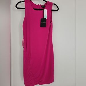 Goldray Damaris Ruched Detail Knit Dress - XS